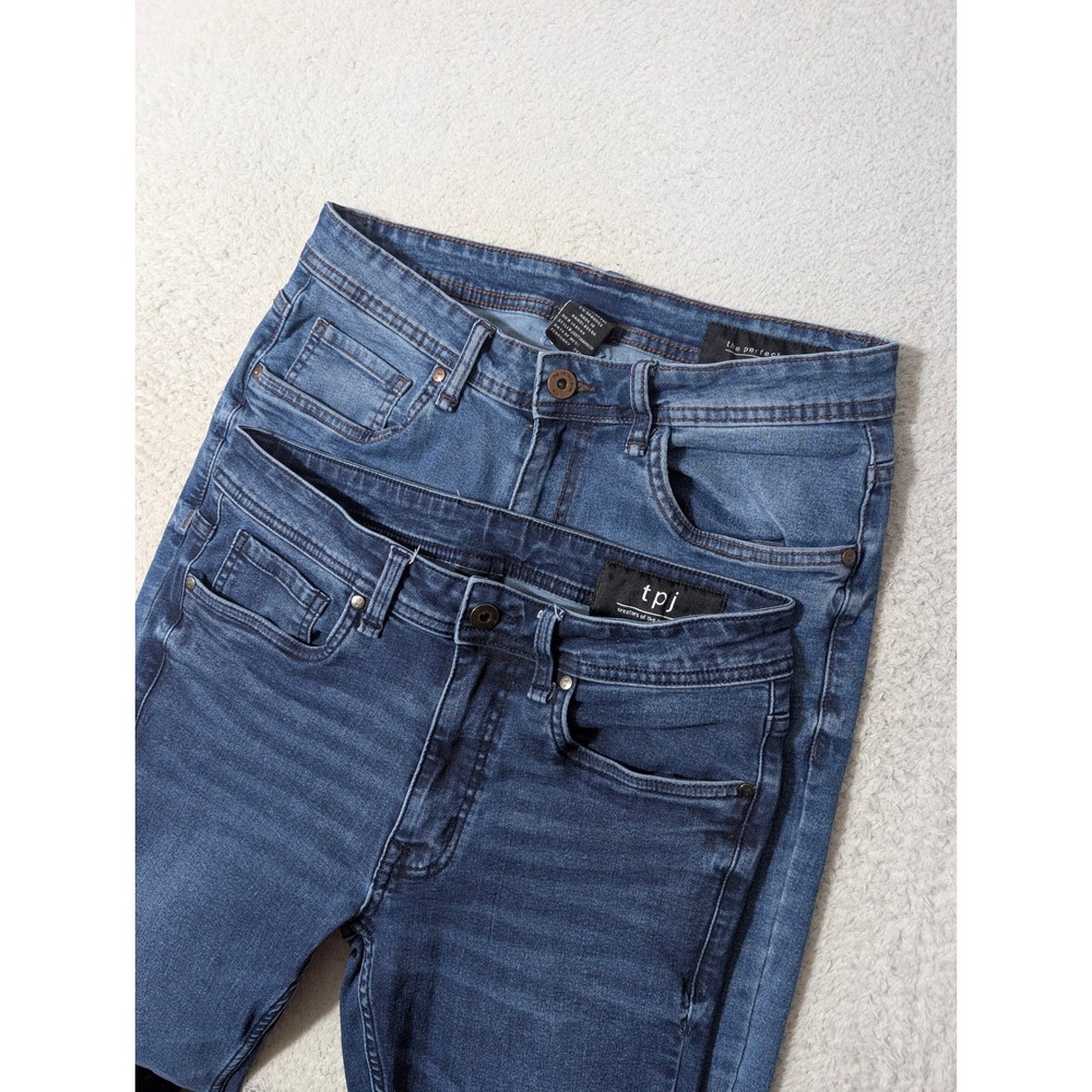 2 Pack Lot! The Perfect Jean Slim Fit Jeans Mens‎ 30/30 Blue Stretch Denim Dark
